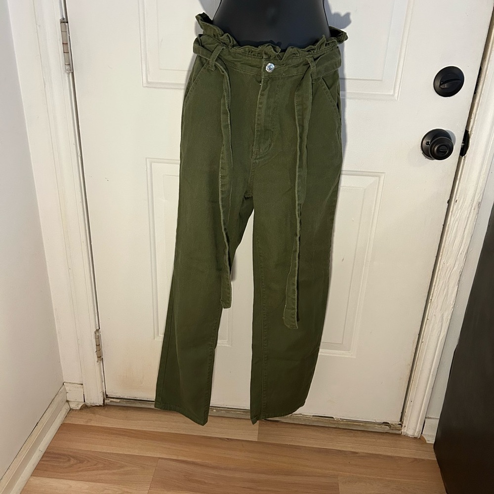 SHEIN Sage Green Women's Pants